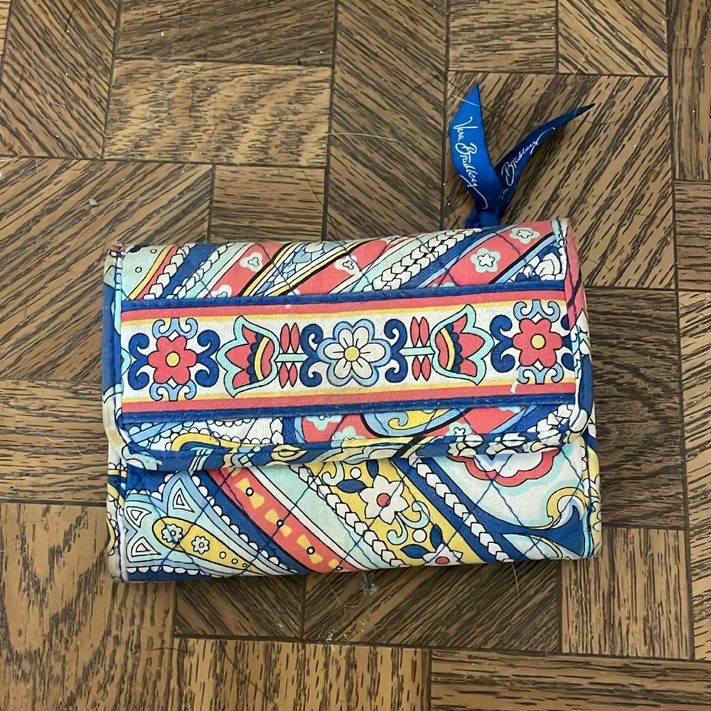 Vera Bradley Folding Wallet - Marina Paisley pattern
